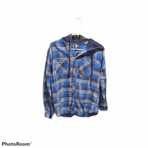 Men's hooded flannel